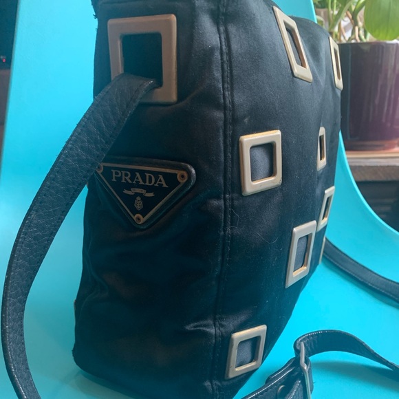 Vintage Prada Black Satin Art Deco Bag -100% Authentic & Great Condition! - Picture 3 of 14